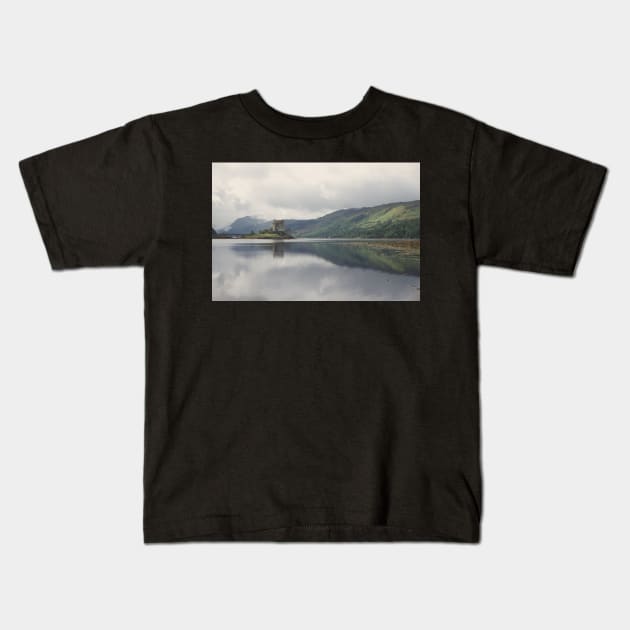 Eilean Donan Kids T-Shirt by karinelizabeth